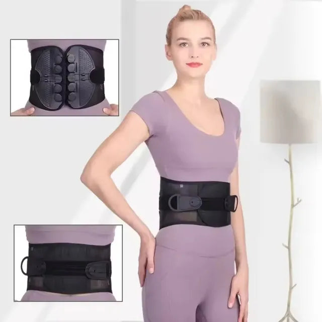 🧘Adjustable Lumbar Support Belt – Lower Back Brace💪